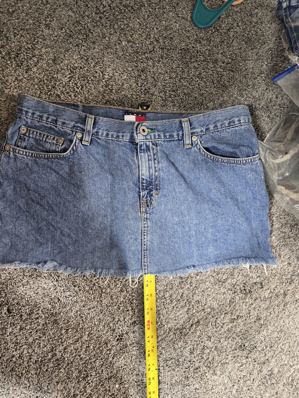 Tommy Hilfiger Light Blue Denim Mini Skirt